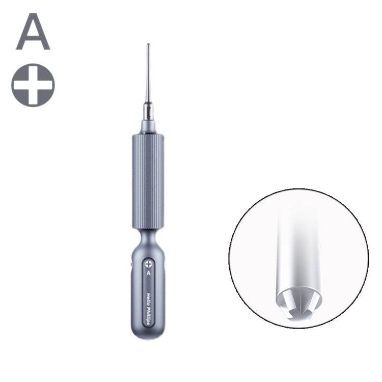 Qianli Cacciavite a doppio cuscinetto silenzioso di precisione con impugnatura super tattile, Type A Phillips, Type B Tri-point, Type C Pentalibe, Type D Pinhead Philips, Type E T2 Torx Qianli Cacciavite a doppio cuscinetto silenzioso di precisione con impugnatura super tattile, Type A Phillips, Type B Tri-point, Type C Pentalibe, Type D Pinhead Philips, Type E T2 Torx